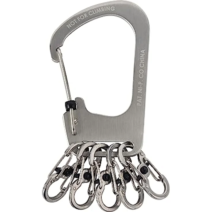 Nite Ize SlideLock KeyRack, Edelstahl-Karabiner mit Verriegelung, Nicht zutreffend – Bild 3