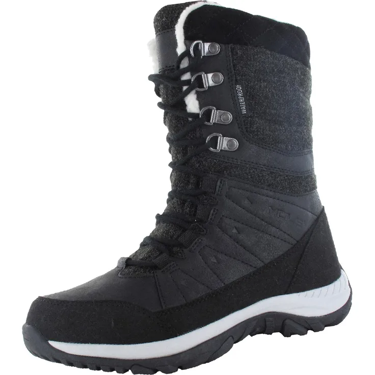 Hi-Tec Riva Woman WP, Wasserdichter Winterstiefel mit Warmfutter und EVA-Zwischensohle, schwarz, Gr. 37