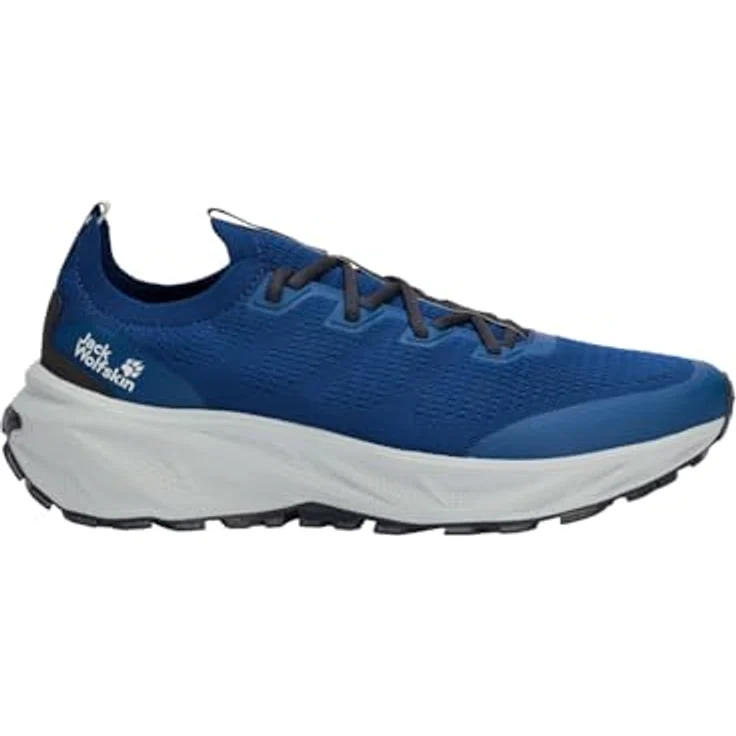JACK WOLFSKIN PS TRAIL KNIT LOW M, Herren Wanderschuhe mit TEXARIDE-Technologie und Mesh-Obermaterial, grau – Bild 2