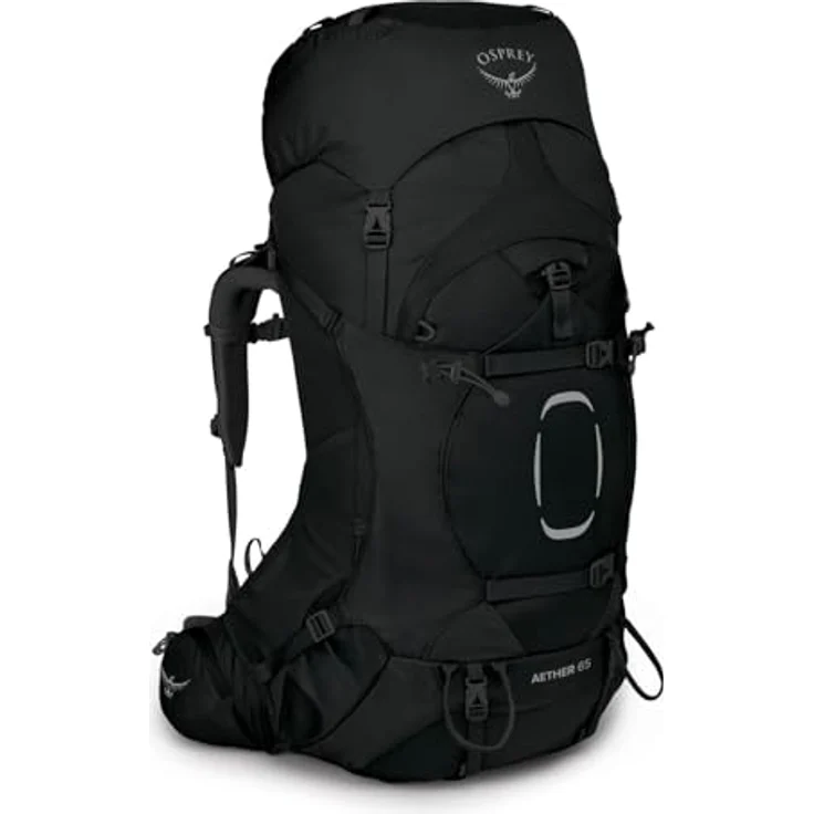 Osprey Aether 65 L-XL Wanderrucksack, 85 cm, schwarz, 100% Nylon – Bild 1