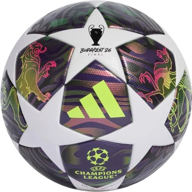 adidas UEFA Champions League FIFA Final League Replica Ball JX9095, Unisex Fußball, TPU, Lila, Größe 4 – Bild 1