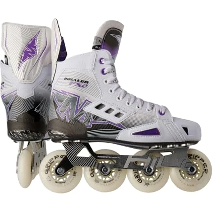 Mission Inhaler FS2 Inliner Skate Senior, Größe 9 (44.5), mit einteiligem Aluminium-Chassis, ABEC 7 Kugellager und Gripper Soft Wheels – Bild 1