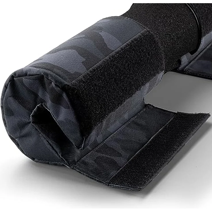 Fitgriff® Langhantel Polster, Hip Thrust Pad mit Klettverschluss - Hantel Nackenpolster - Polsterung für Squats, Booty Training, Gym (Camo-Black) – Bild 5