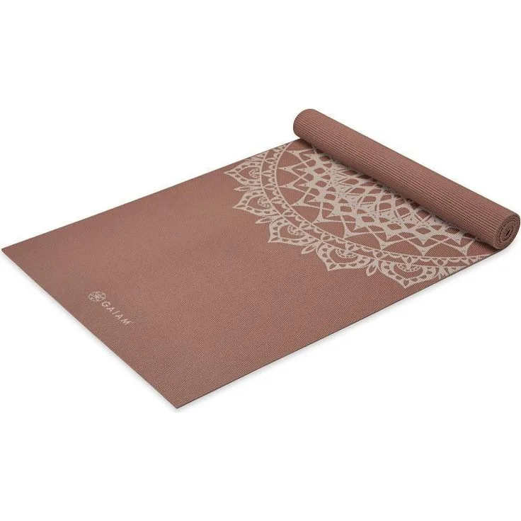Gaiam Classic Printed Yogamatte, 5 mm dick, latexfrei und phthalatfrei