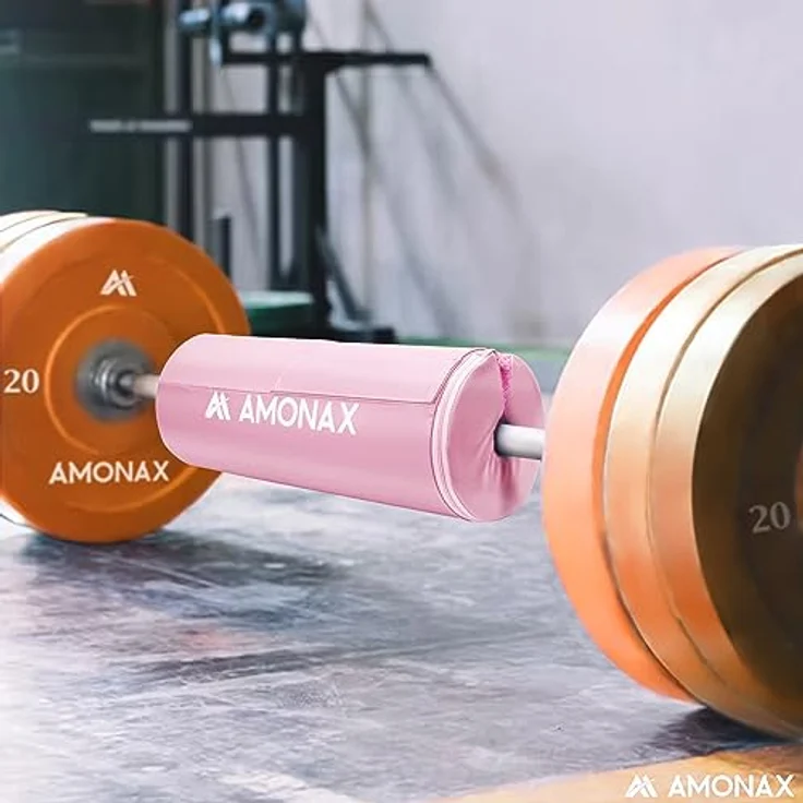 AMONAX Hip Thrust Langhantel Polster, Extra Dicke Barbell Pad, Strapazierfähiges Gym Zubehör, Fitness Polster für langhantel, langhantelpolsterung für Fitness Zubehör Damen und Herren (Rosa) – Bild 4