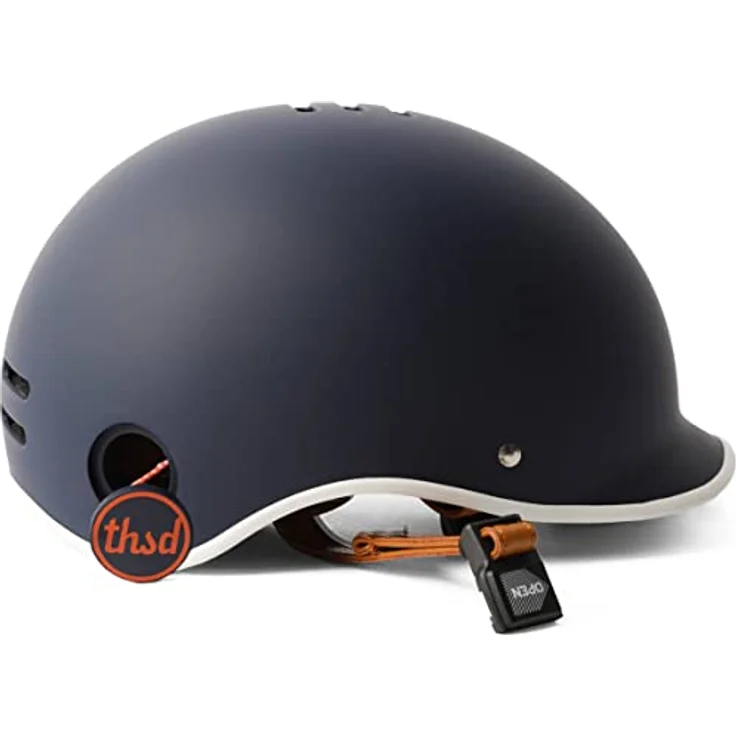 Thousand Heritage Fahrradhelm, Navy, Retro-Design mit Diebstahlsicherung und Ventilation, Größe Small – Bild 3