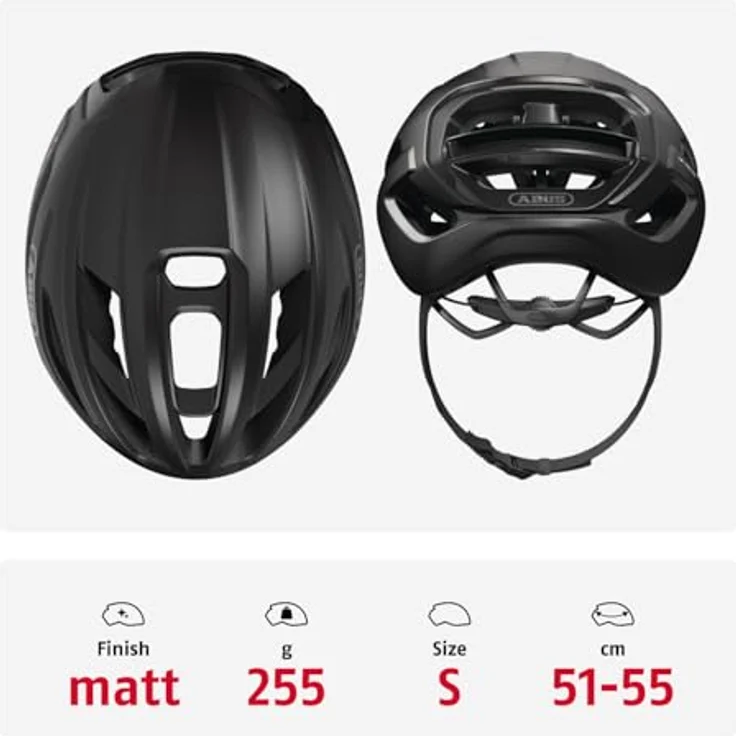 ABUS Gravel-Helm Taipan, leichter und gut belüfteter Fahrradhelm für Gravel-Biken, Größe S, schwarz, mit Brillenhalterung für Jugendliche und Erwachsene – Bild 3