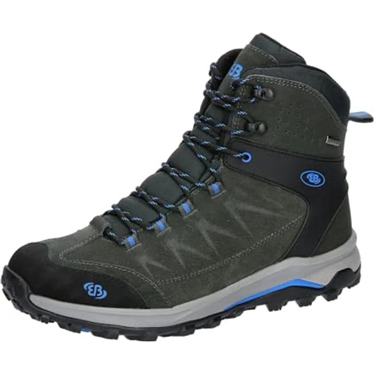 Brütting Mount Chester High, Herren Wanderschuhe aus Veloursleder mit Comfortex-Klimamembrane, grau, Größe 43 – Bild 1