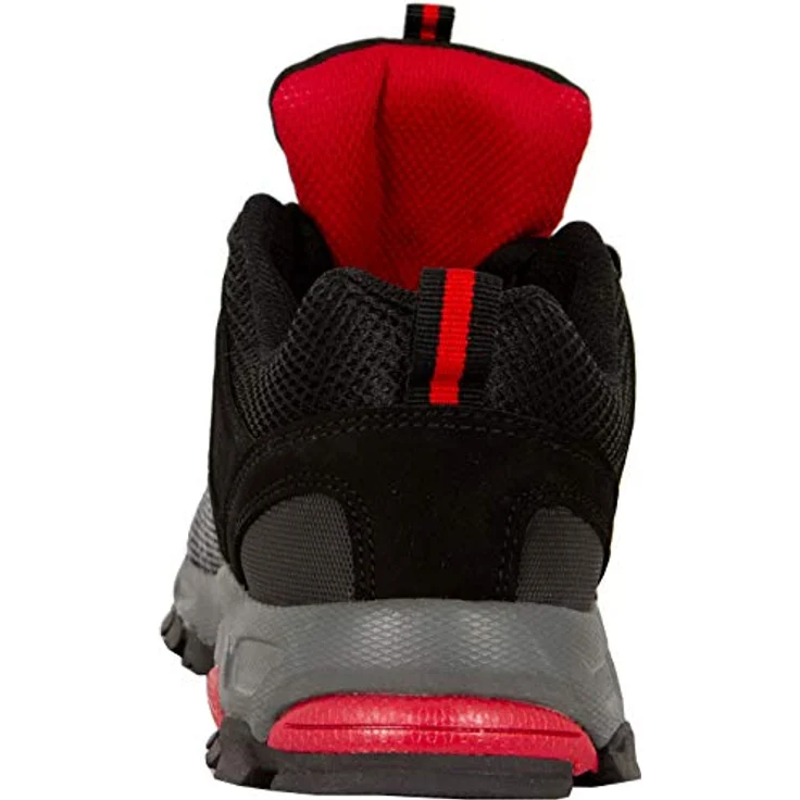 GUGGEN Mountain Damen Wanderschuh T002, Wasserabweisend, Verstärkte Schuhspitze, Softshell-Leder-Mix, Schwarz – Bild 7