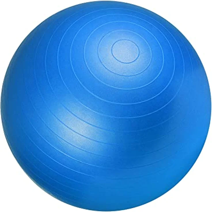 GORILLA SPORTS® Gymnastikball - inkl. Luftpumpe, 55cm, 65cm oder 75cm, bis 500kg Belastbar, Anti-Burst, rutschfest, Farbwahl - Sitzball Büro, Yoga Ball, Balance Ball, Fitnessball, Trainingsball – Bild 2
