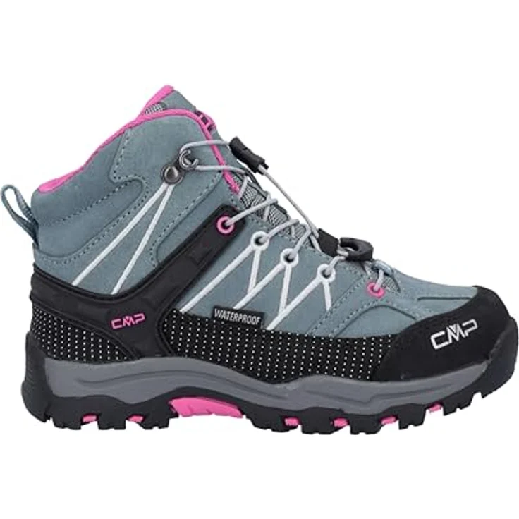 Campagnolo CMP Rigel Mid WP Wanderschuhe Kinder, grau, Größe 34, Leder/Textil, Schnürer – Bild 2