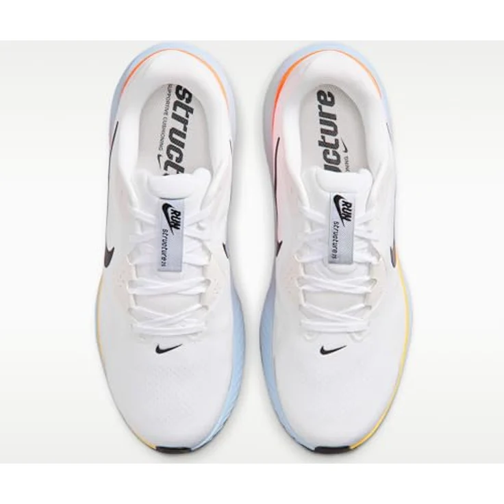 Nike Structure 26, Laufschuh für Straßenläufe mit ReactX-Schaumstoff, Weiß, Gr. 45.5 – Bild 4