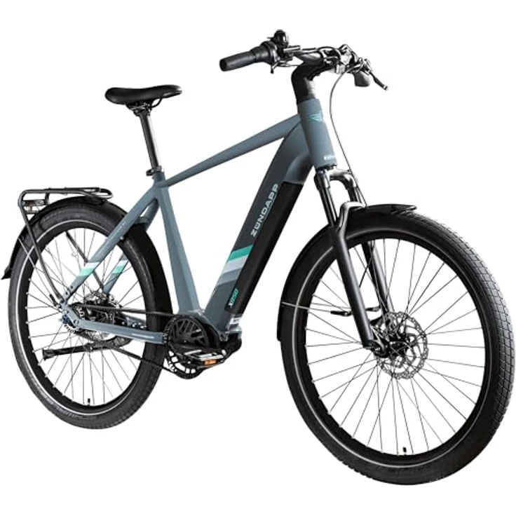 ZÜNDAPP X850 Trekking E-Bike, 27,5 Zoll Pedelec mit 550Wh Akku, Riemenantrieb, 7 Gang, basaltgrau, 53 cm – Bild 1