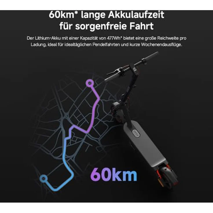 XIAOMI Electric Scooter 5 MAX GE AX, E-Scooter mit bis zu 60 km Reichweite, Blau – Bild 6