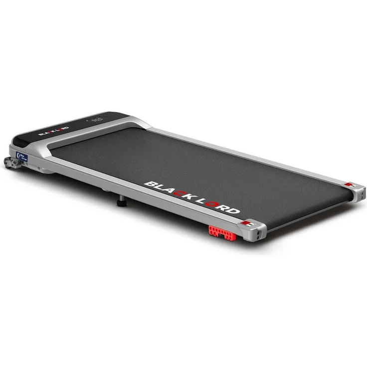 BLACK LORD Laufband für Zuhause, Walking Pad, mit LED-Anzeige und 3,2 PS, mit Bluetooth, Fernbedienung, 1-10 km/h, silber