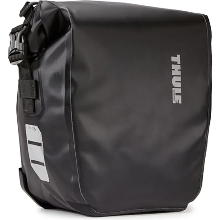 Thule Pack 'n Pedal Small Shield, wasserdichte Gepäckträgertaschen mit 26 l Volumen, schwarz