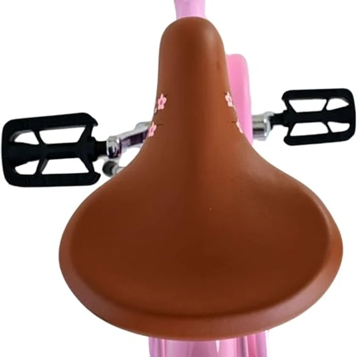 Volare Blossom Kinderfahrrad für Mädchen, 20 Zoll in Pink, Vorderradbremsen, Rücktrittbremse, geschlossener Kettenschutz, inklusive Korb – Bild 3