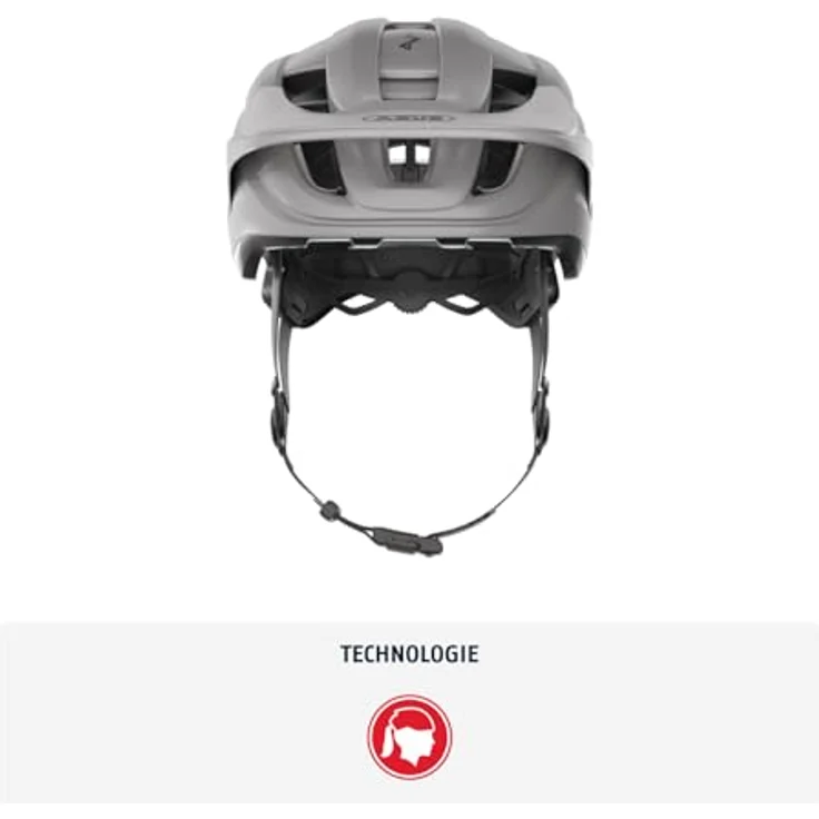 Abus CliffHanger, MTB Velohelm (54 - 58 cm) mit TriVider-Gurtband und ActiCage Verstärkung – Bild 2