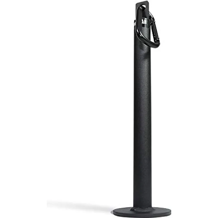 Yes4All M1KJ Gewichtsbelastungsstift und strapazierfähiger Karabiner, passend für 2.5 cm und 5.1 cm olympische Platten, Unisex-Erwachsene, schwarz