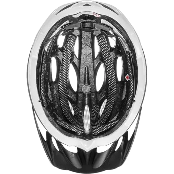 Uvex Oversize Helm blau-weiß matt größe 61-65 cm - Fahrradhelm mit verstellbarem Kopfumfang und integrierter Sonnenblende – Bild 3