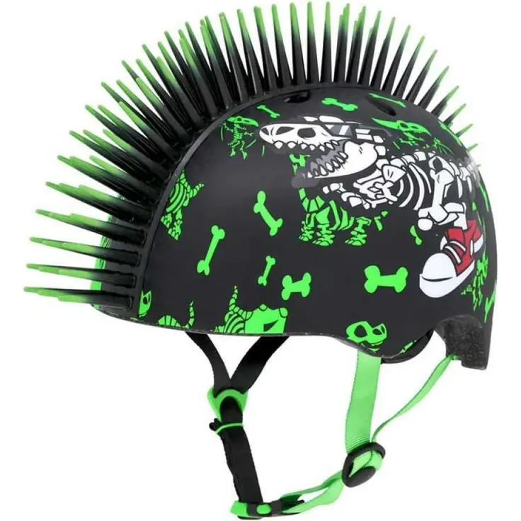 C-Preme Toddler Radasaurius, Fahrradhelm für Kleinkinder, Schwarz, Größe One Size (48-52 cm)