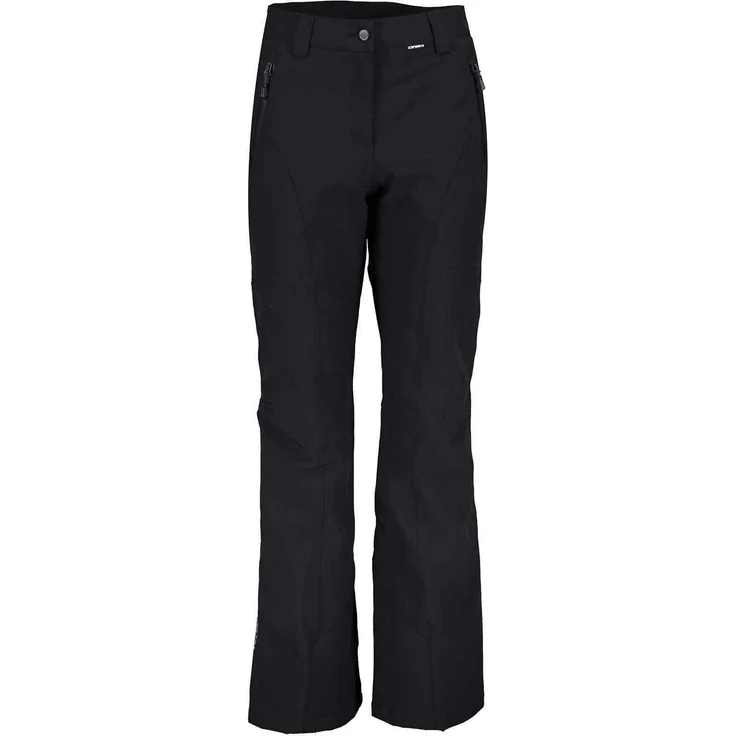 Icepeak Freyung, Damen Skihosen mit wasserdichtem Stoff, Schneefängen und Hosenbeinreißverschlüssen, Schwarz, Größe 36 – Bild 1