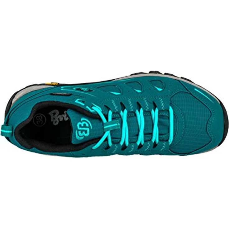Brütting Mount Frakes Low, Damen Wanderschuhe mit rutschfester Vibram-Laufsohle, Textilausstattung, regulierbarer Schnürung, Grün, Größe 37 – Bild 5