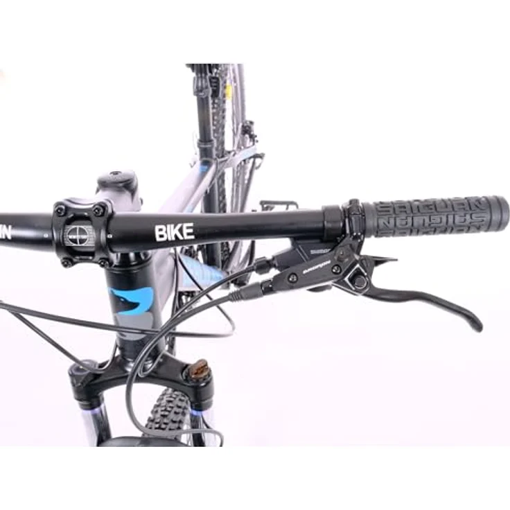 BERLIN BIKE MTB1 Mountainbike 26 Zoll, 33 cm Rahmenhöhe, hydraulische Scheibenbremsen, Shimano 21-Gang, Schwarz-Blau – Bild 4