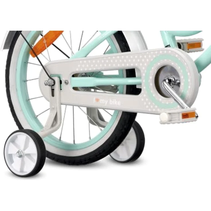 Sun Baby Heart Bike 14 Zoll Mädchenfahrrad mit Schubstange, Mint, für Kinder bis 50 kg – Bild 5