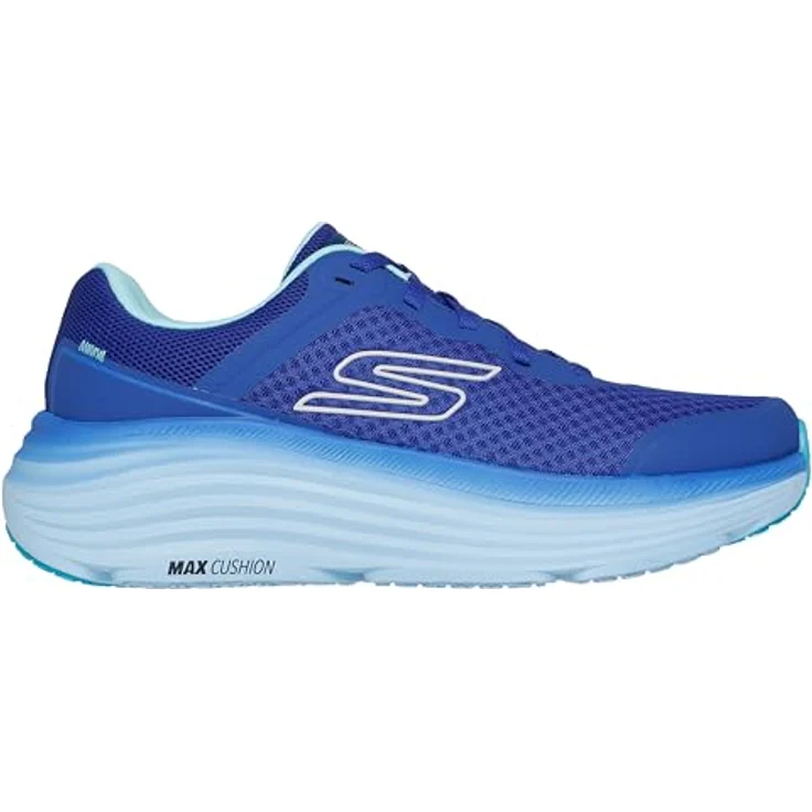 Skechers Max Cushioning Endeavour, Herren Laufschuhe mit Air-Cooled Goga Mat Innensohle, blau, Größe 46 – Bild 4