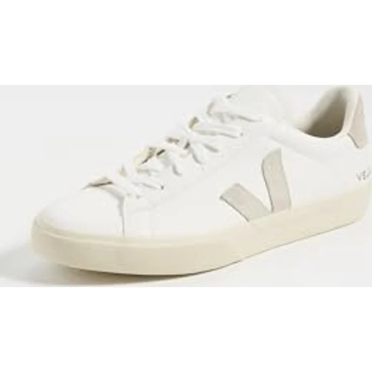 Veja Campo Herren Schnürung, Chromefree Leder Turnschuhe, Weiß Grau – UK 7 / EU 41 / US 8 – Bild 3