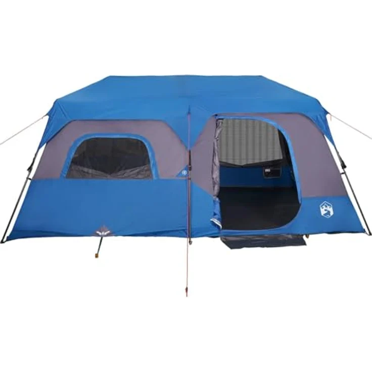 vidaXL Familienzelt 9 Personen, Wasserdichtes Campingzelt mit Quick-Release-System und Insektenschutz – Bild 5
