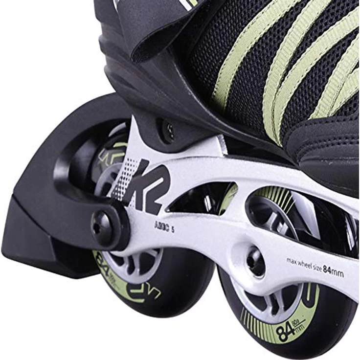 K2 Inlineskates Power 84, Komfortable Softboot mit Stability Manschette und 84 mm Rollen, Black/Sand, Größe 45 – Bild 6