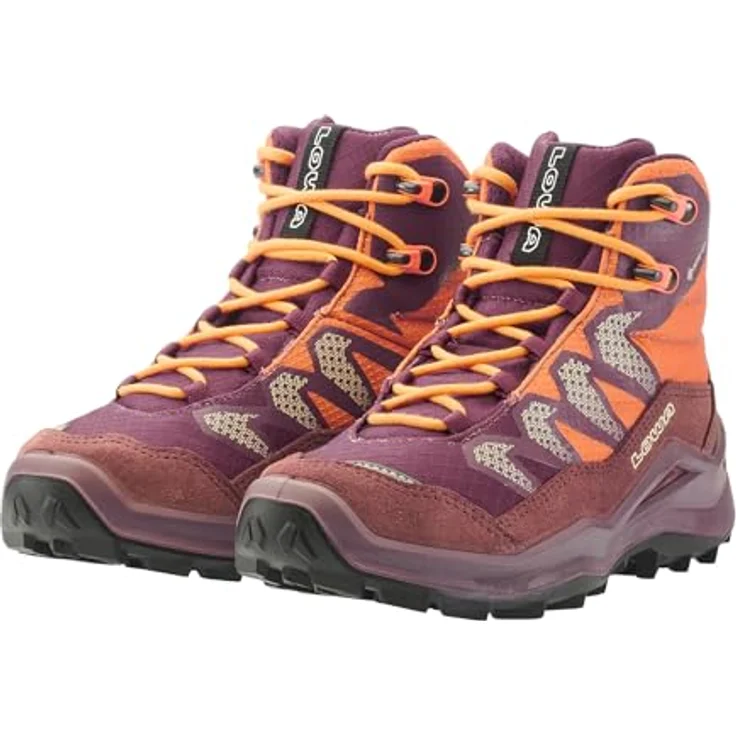 Lowa Maddox Pro GTX Mid JR, Kinder Wanderschuh in Rosa mit wasserdichter GORE-TEX Membran und hohem Tragekomfort, Größe 32 – Bild 5
