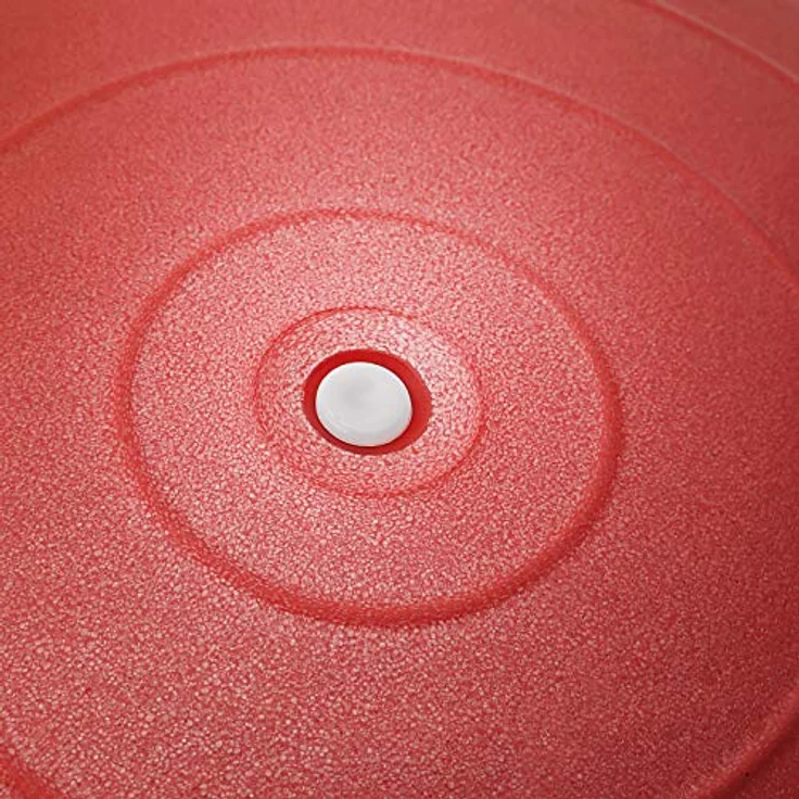 BODYMATE Gymnastikball Sitzball Trainingsball mit GRATIS E-Book inkl. Luft-Pumpe, Ball für Fitness, Yoga, Gymnastik, Core Training, für starken Rücken als Büro-Stuhl Pepper-RED 85cm – Bild 4