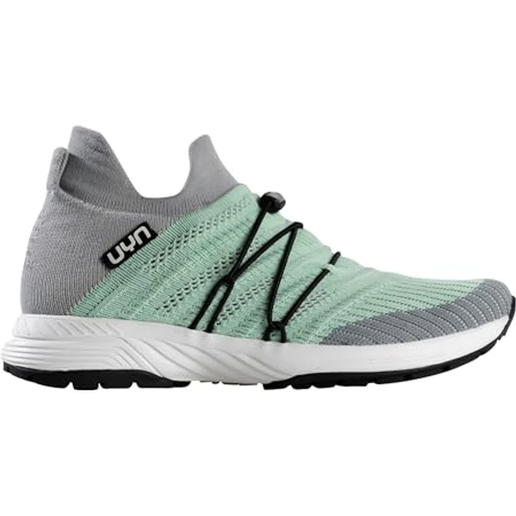 UYN Free Flow Tune Slip-on Sneaker, Laufschuhe mit Merinowolle und perforiertem Knit-Gewebe, mint/silver Größe 40 – Bild 2