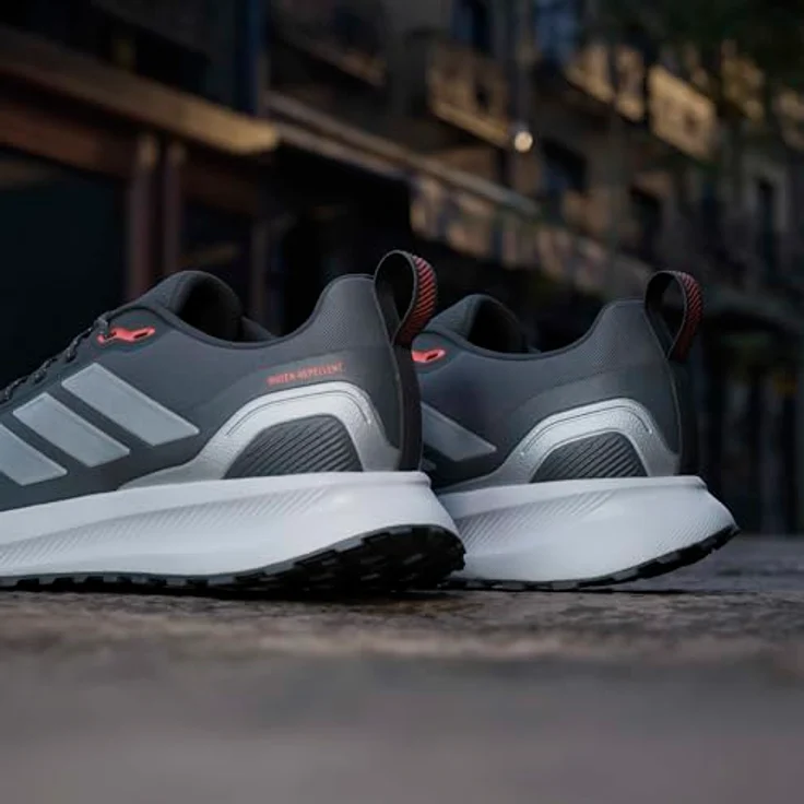adidas Running Shoes JI4084, Laufschuhe mit wasserabweisendem Obermaterial und Cloudfoam Dämpfung, schwarz, Größe 41 1/3 – Bild 24