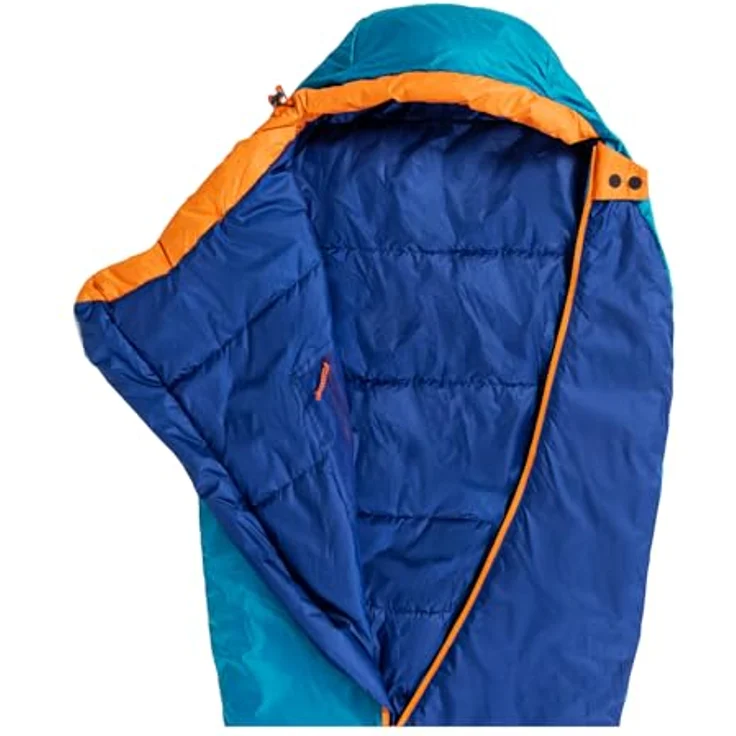 Jack Wolfskin Grow Up Moonrise, Schlafsack (160 cm) mit erweiterbarem Fußende, atmungsaktivem Texatherm Core Ecosphere-Gewebe und Synthetikfaserfüllung, inkl. Packsack – Bild 5