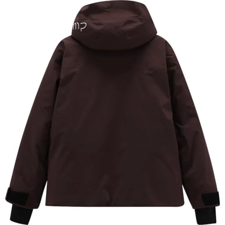 CMP WOMAN JACKET FIX HOOD, Damen Skijacke mit Kapuze, belüfteten Reißverschlüssen und Schneefang, wine, Größe L – Bild 2