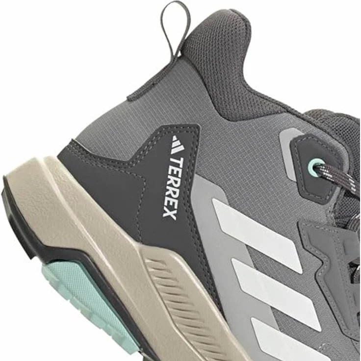Adidas Damen Terrex Anylander Mid Rain.RDY Wanderstiefel, halbhoher Schaft, Traxion Außensohle, Grey Three/Off White/Grey Two, Größe 38 – Bild 6