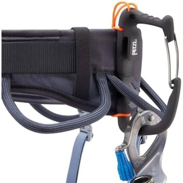 Petzl Corax, Klettergurt für XS-S-M, verstellbar, in jeansblau, ideal für Klettersteig, Sportklettern, Alpinklettern, mit 4 Materialschlaufen – Bild 5