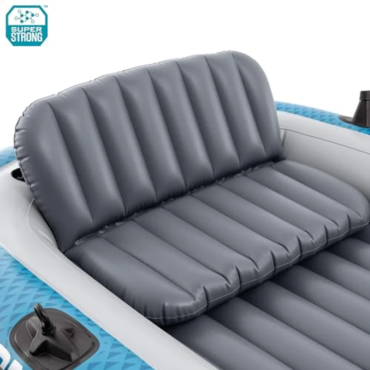 Intex Schlauchboot 66325, Komplett-Set mit 2 Paddeln, Luftpumpe und Tragetasche, 366 x 168 cm, bis 600 kg, ideal für 5 Personen – Bild 3