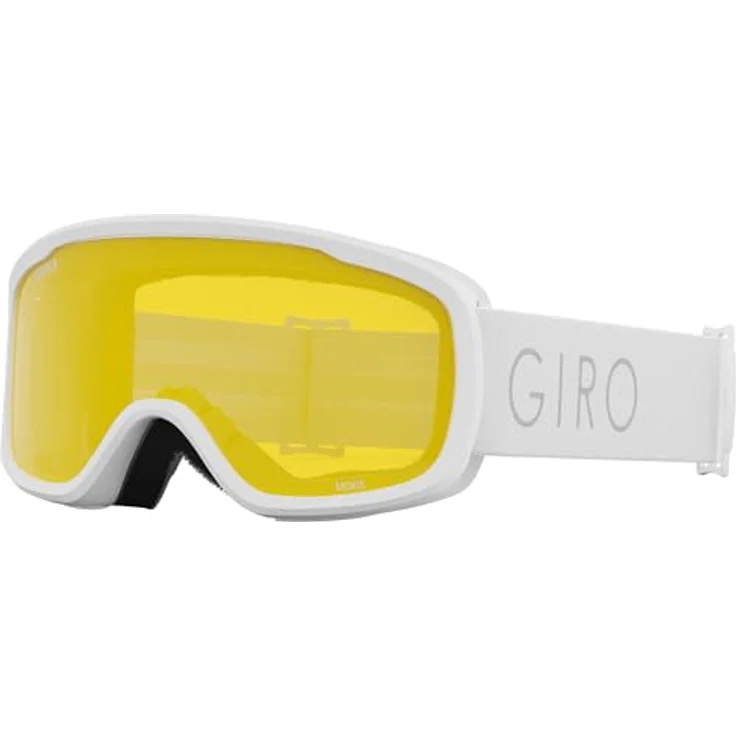 Giro Moxie Skibrille, weiß mit amber pink - 41% VLT S2 und gelb - 84% VLT S0, EXV Rahmen Design, zylindrische Scheibe, OTG friendly – Bild 4