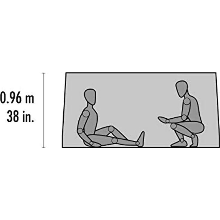 MSR Thru-Hiker Mesh House 2 Ultraleichtes Netz-Rucksackzelt, Rot, 2 Person – Bild 4