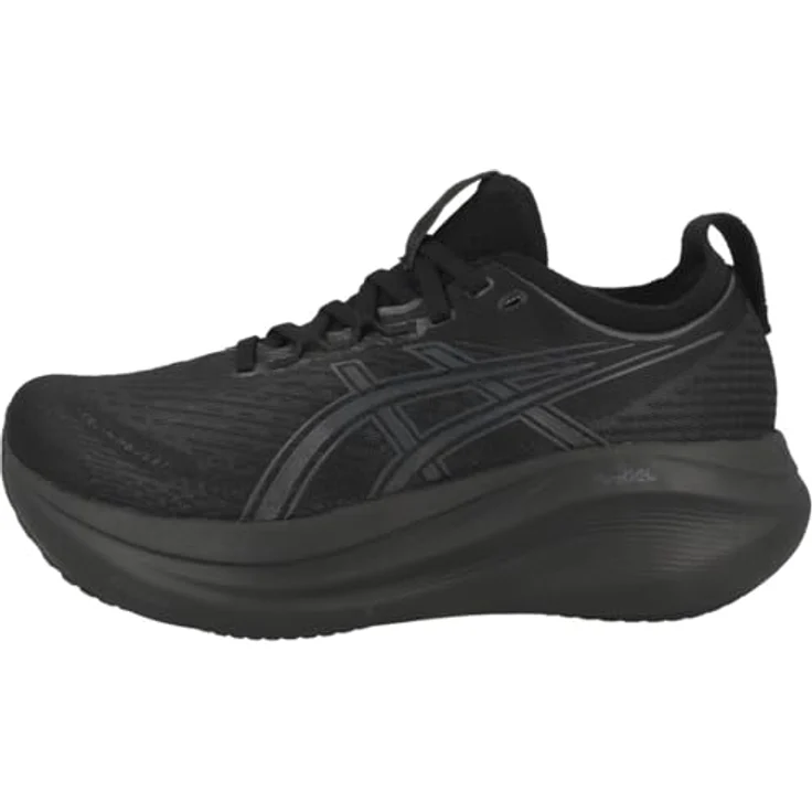 ASICS Performance Gel-Nimbus 27, Damen Laufschuhe mit hervorragendem Dämpfungssystem, Atmungsaktiv, Schwarz (39.5) – Bild 1
