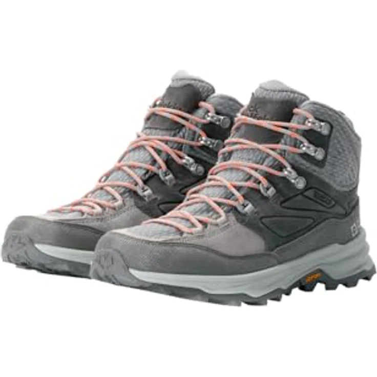 Jack Wolfskin Cyrox Texapore Mid W, Damen Wanderschuhe, atmungsaktiv und wasserdicht, Grau, Größe 39 – Bild 3