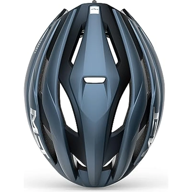 MET Trenta MIPS, Fahrradhelm mit optimaler Belüftung, Navy Silver, Matt, Gr. L (58-61 cm) – Bild 5
