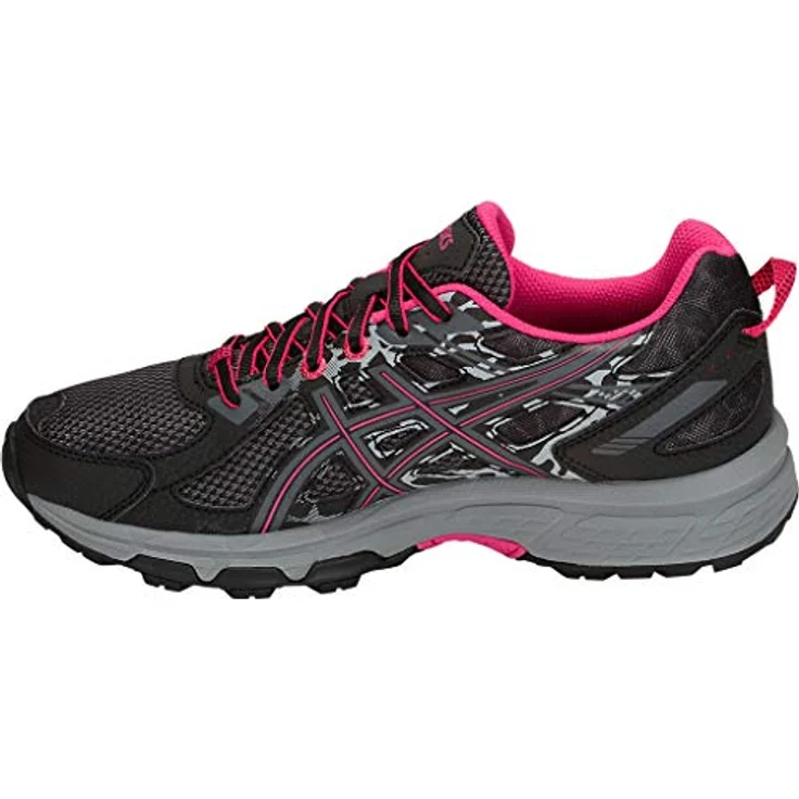 Asics Gel-Venture 6, Laufschuhe mit Gel-Technologie und trailspezifischem Traktionsmuster, Schwarz/Schwarz, Größe 42.5 – Bild 2