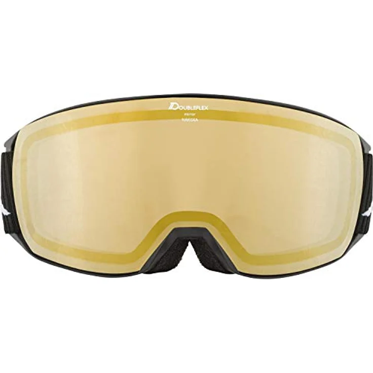 ALPINA NAKISKA Q-LITE, verspiegelte OTG Skibrille mit kontrastverstärkender Scheibe, 100% UV-Schutz, black matt, one size – Bild 2