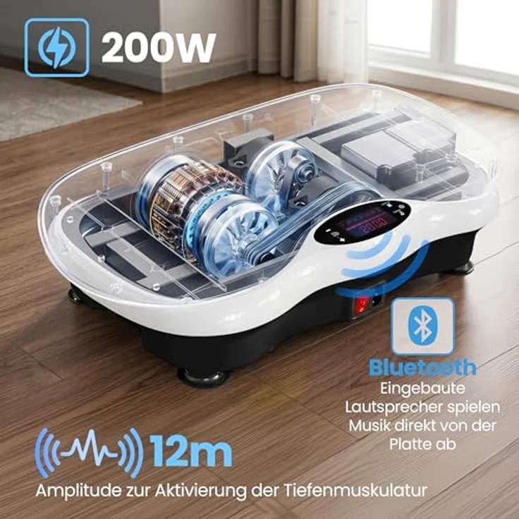 Extralink Vibrationsplatte für Ganzkörpertraining, 200 W, Muskelaufbau Fitnessgerät – Bild 8